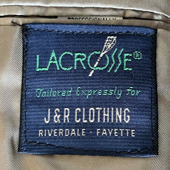Lacrosse Blazer Suit Jacket Men's sz 44S green Made in USA - Picture 6 of 9